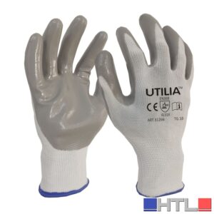 Utilia GUANTI IN NITRILE/NYLON Col. Grigio tg. 6 (pacco da 12)