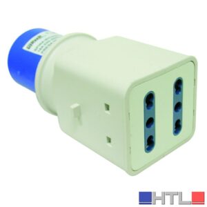 Reer ADATTATORE INDUSTRIALE CEE spina industriale/2 prese bipasso 2P+T (confezione da 10)