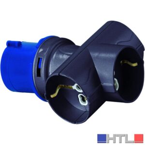 Rosi ADATTATORE INDUSTRIALE 1879 3 prese schuko bivalenti 230V - IP20