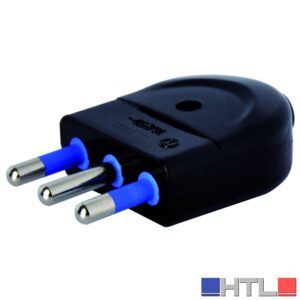 Globex SPINA SEMPLICE IN BLISTER 2P+T 16A col. Nero (confezione da 20)