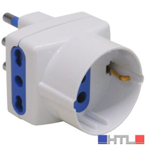 Globex ADATTATORE TRIPLO IN BLISTER 2P+T spina 16A/2 prese 10/16A+schuko (confezione da 20)