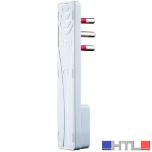 Rosi SPINA ULTRA PIATTA 90° 10Ah  2P+T  Col. Bianco