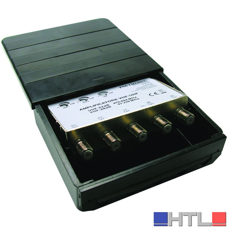 AMPLIFICATORE PER ANTENNE TV DA ESTERNO - 3 IN/ 2 OUT