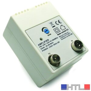 AMPLIFICATORE PER ANTENNE TV DA INTERNO - 1 IN/ 1 OUT