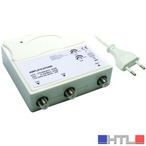 AMPLIFICATORE PER ANTENNE TV DA INTERNO - 1 IN/ 2 OUT