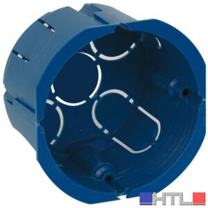CASSETTA DA INCASSO TONDA 1/2 POSTI Ø 65x40 mm (confezione da 50)
