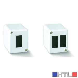 Feb Elettrica SCATOLA DA PARETE PER CANALINA col. Bianco 1 posto