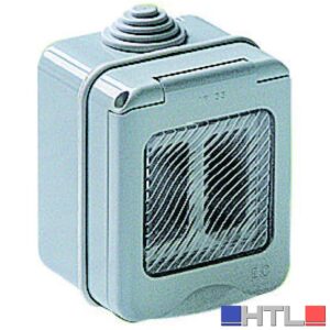CONTENITORE DA ESTERNO IP55 col. Grigio 2 posti (confezione da 30)