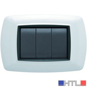 Feb Elettrica PLACCA LIFE Col. Bianco 3 posti