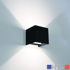 Century APPLIQUE BIDIREZIONALE QUADRATO A LED UP&DOWN+ 10 W-800 lm-3.000K/4.000K/6500K Col. Nero