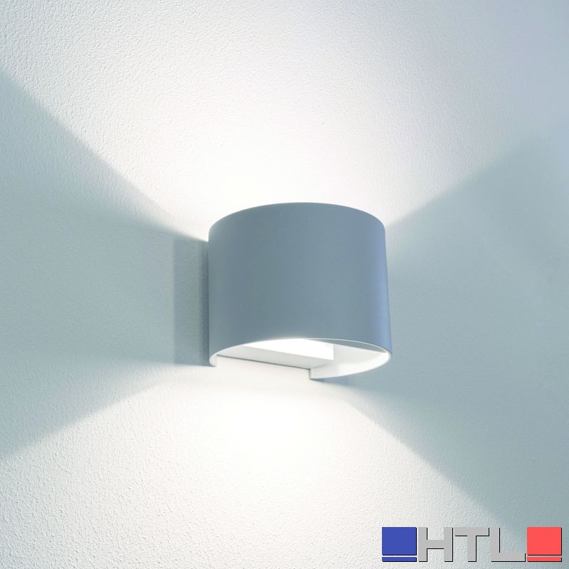 Century APPLIQUE BIDIREZIONALE TONDO A LED UP&DOWN+ 10 W-800 lm-3.000K/4.000K/6500K Col. Grigio