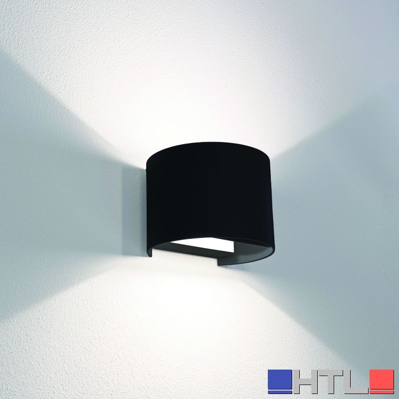 Century APPLIQUE BIDIREZIONALE TONDO A LED UP&DOWN+ 10 W-800 lm-3.000K/4.000K/6500K Col. Nero