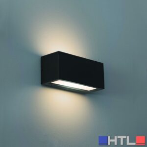 Century APPLIQUE BIDIREZIONALE RETTANGOLARE A LED REVERSO 1 Slot E27  Col. Nero