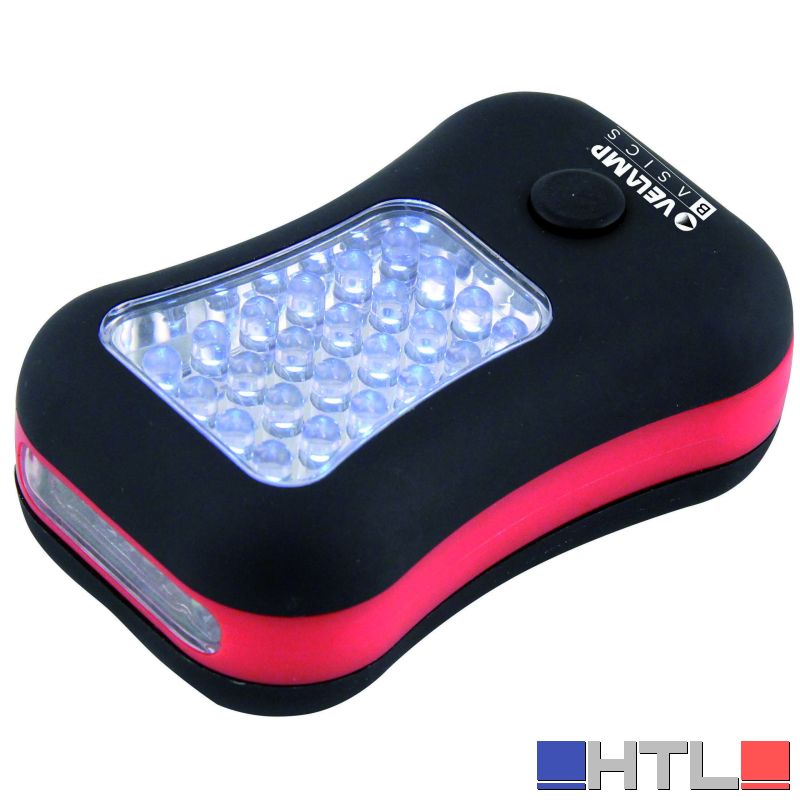 TORCIA DA LAVORO DL101 CON GANCIO E CALAMITA 24+4 LED (confezione da 12)