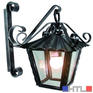 LANTERNA QUADRATA CON BRACCIO  1x60 Watt