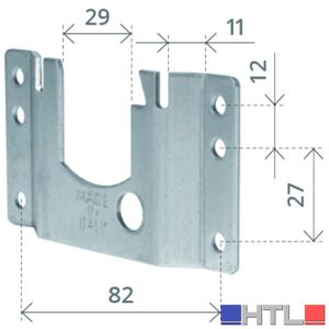 SUPPORTO A LEGNO Lunghezza mm. 82