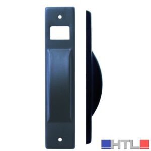 PLACCA PER AVVOLGITORE SEMINCASSO CON INTERASSE cm. 40x195 interasse mm. 165  Col. Nero
