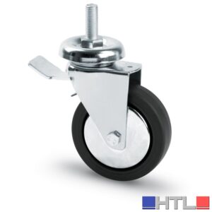Avo RUOTA GIREVOLE PER MOBILI+FRENO art. 154 bis/b mm. 60-perno M10x30 (confezione da 8)
