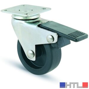 Avo RUOTA GIREVOLE PER MOBILI+FRENO art.220BIS mm.50-piastra mm. 40x40 (confezione da 12)