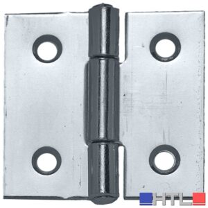 Aldeghi CERNIERA QUADRA PERNO FISSO IN ACCIAIO ZINCATO mm. 20x18,8 (confezione da 24)