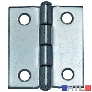 Aldeghi CERNIERA MEZZA LARGA PESANTE PERNO FISSO IN ACCIAIO ZINCATO  mm. 30x28 (confezione da 24)