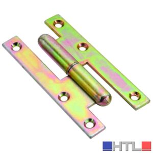 CERNIERA A BANDELLA POMELLA  acciaio tropicalizzato mm. 140x60 Dx (confezione da 12)