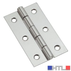 CERNIERA PERNO FISSO INOX STRETTA  mm.40x30 (confezione da 24)