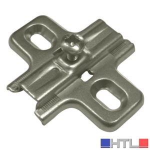 Salice BASETTA STAMPATA FISSA PER CERNIERE H. mm. 0 (confezione da 12)