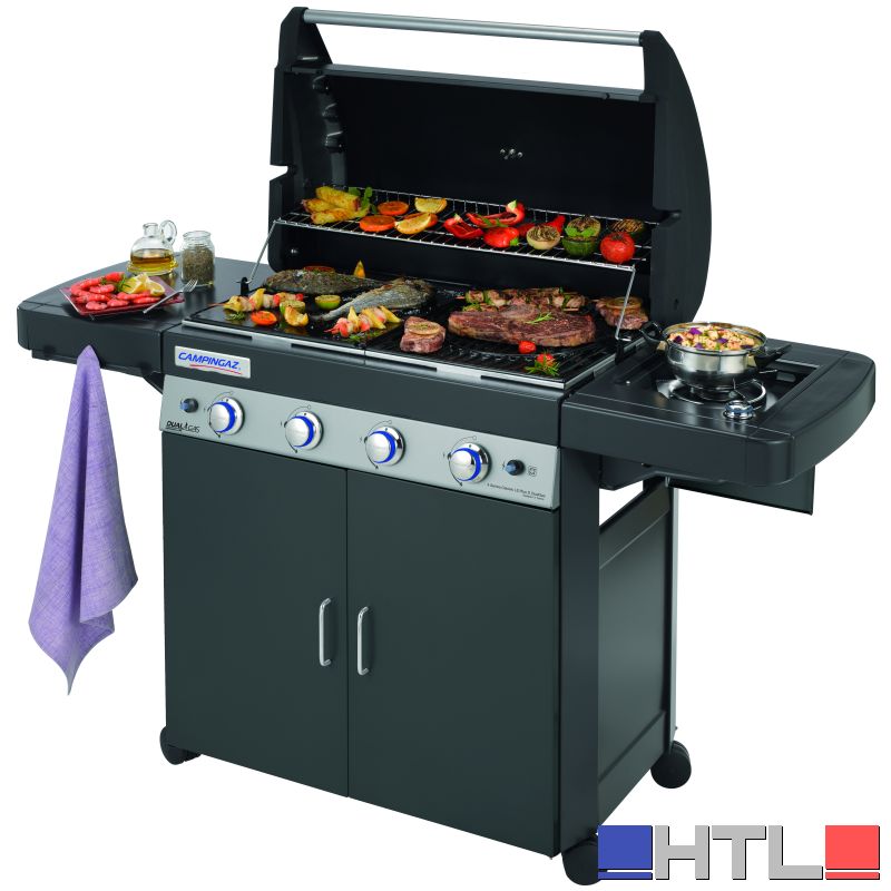 Campingaz BARBECUE DUALGAS 4 SERIES CLASSIC LS PLUS DARK cm. 160x60x116 h