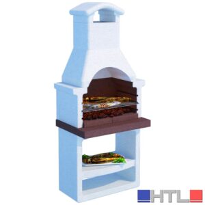 BARBECUE IN CEMENTO ETNA CON GRIGLIA cm. 81x58x196 h - Kg. 348
