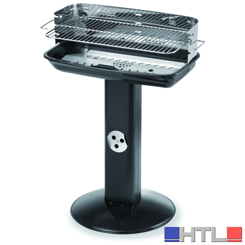 Ompagrill BARBECUE C/PARAVENTO 60-40 VENUS INOX griglia acciaio cromato cm. 60x36 - H cm. 86