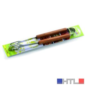 Ompagrill PINZA IN ACCIAIO INOX C/MANICO IN LEGNO cm. 39