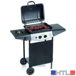 Ompagrill BARBECUE A GAS 4939 DOUBLE 2+1 FUOCHI cm. 98x43x100 h