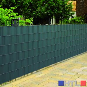 Confine STRISCIA FRANGIVISTA IN PVC + 20 CLIP (450 gr/m) cm. 19x35 mt col. Verde