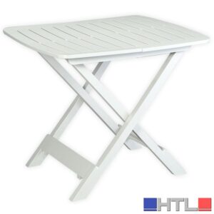 TAVOLO TEVERE PIEGHEVOLE cm. 79x72x70 h col. Bianco