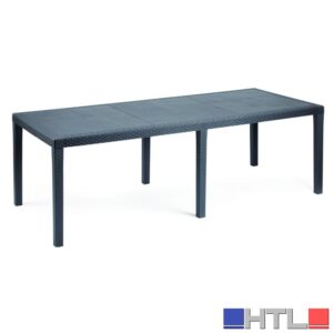 TAVOLO QUEEN cm. 150÷220x90x72 h col. Antracite
