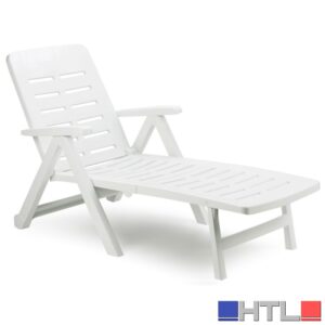 LETTINO PIEGHEVOLE CON RUOTE SMERALDO cm. 189x72x96 h col. Bianco