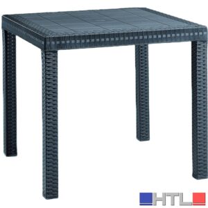 TAVOLO DALLAS cm. 80x80x74 h col. Antracite