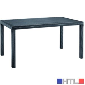 TAVOLO HOUSTON cm. 150x90x74 h col. Antracite