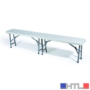 PANCA PIEGHEVOLE ''CATERING'' cm. 183x28x44 h col. Bianco