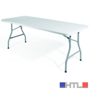 TAVOLO PIEGHEVOLE ''CATERING'' cm. 180x70x78 h col. Bianco