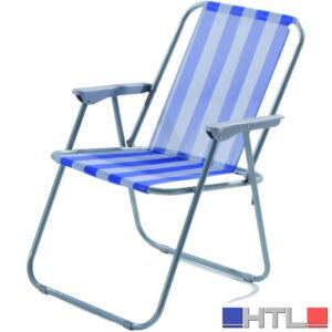 SEDIA PIEGHEVOLE cm. 44x52x75 h col. Bianco/Blu