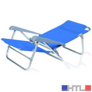 SPIAGGINA PIEGHEVOLE RECLINABILE cm. 65x62x78 h col. Blu