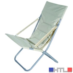 POLTRONA DA GIARDINO PIEGHEVOLE cm. 80x60x92 h col. Ecrù