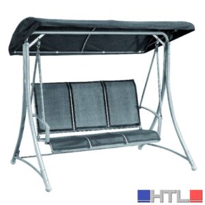 DONDOLO A 3 POSTI cm. 165x125x178 h col. Grigio