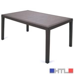 TAVOLO PRINCE cm. 150x90x72 h col. Testa di moro