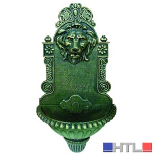 Tata Linda FONTANA IN GHISA LEONE ANTICHIZZATA CON RUBINETTO col. Verde