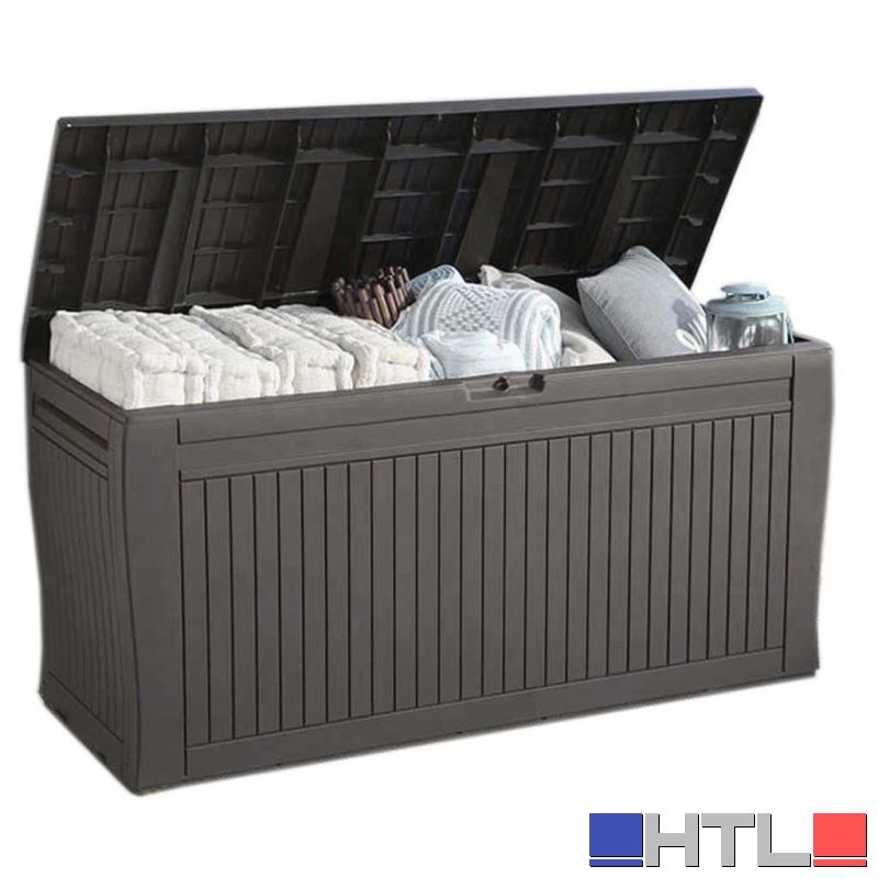 Keter BAULE PORTA ATTREZZI DA GIARDINO COMFY cm. 116,7x44,7x57 h col. Grafite