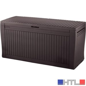 Keter BAULE PORTA ATTREZZI DA GIARDINO COMFY cm. 116,7x44,7x57 h col. Marrone