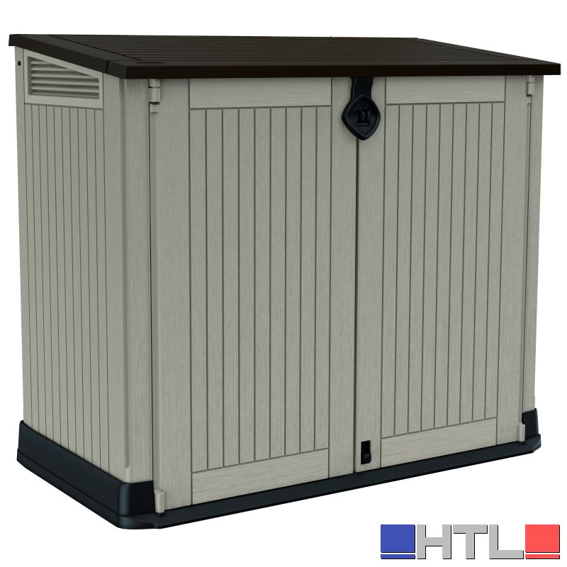 Keter BAULE PORTA ATTREZZI DA GIARDINO 'STORE IN OUT MIDI' cm. 132x71,5x113,5 h col. Beige